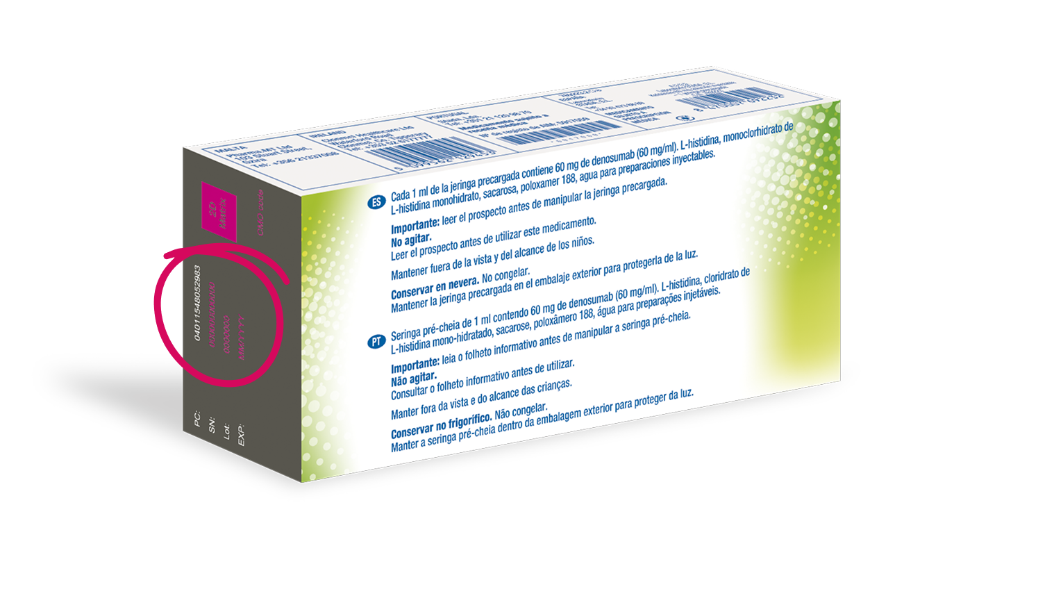 ¿Dónde encuentro el código de lote?